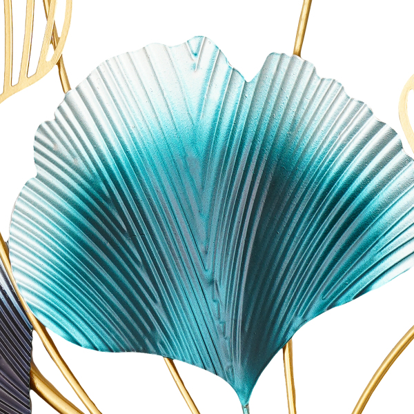 Confezione da 3 foglie di ginkgo rotonde adatte per la decorazione del soggiorno
