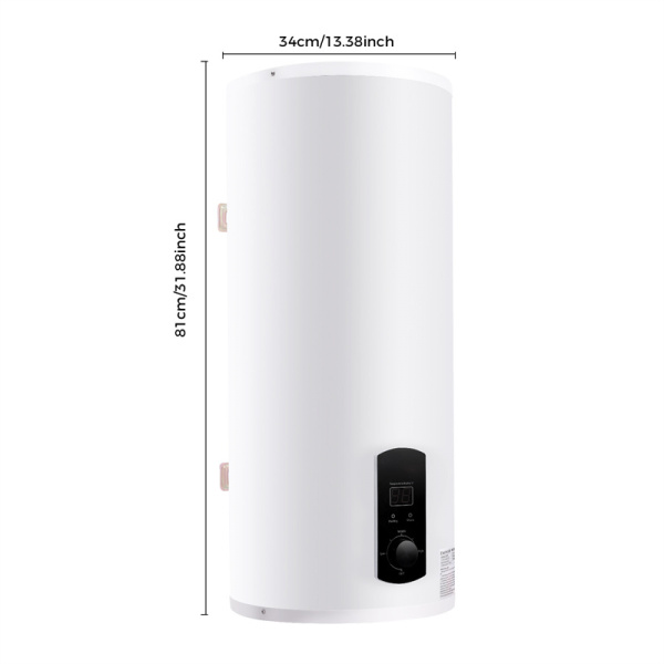 Scaldabagno Elettrico 30 Litri Con Kit Doccia – 2000 W, 220 V, Temperatura 25-75 °C, Bianco, Per Cucina E Bagno