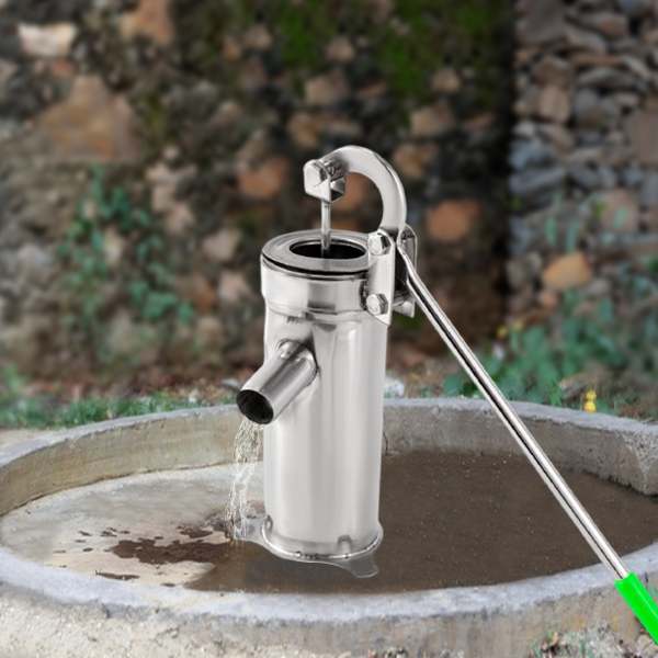 Pompa di aspirazione, pompa manuale del getto d'acqua dell'acciaio inossidabile pompa domestica del pozzo scuotono l'aspirazione