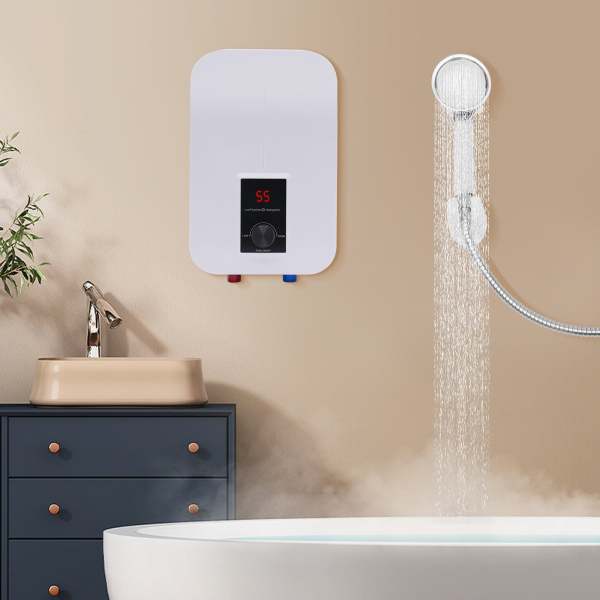 Scaldabagno Istantaneo Doccia 3500W - Con Soffione E Display LED Per Temperatura - Foto 2