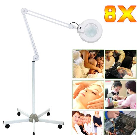 Lampada D'Ingrandimento LED 5X 22W - Con Supporto Mobile E Ruote, Per Estetica E Medica - Foto 13