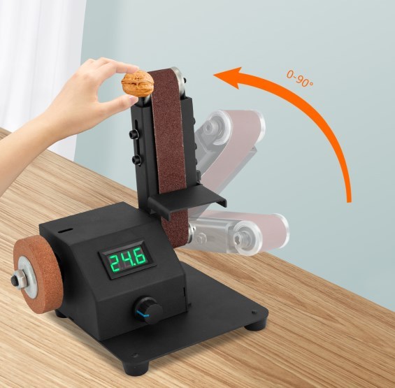 Mini levigatrice a nastro elettrica da 350 W, levigatrice a Nastro affilatrice