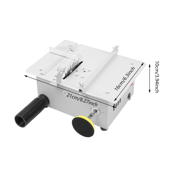 Mini sega circolare da tavolo da 240 W, sega circolare da tavolo, mini sega circolare multifunzione da tavolo ad alta potenza per modellismo e artigianato