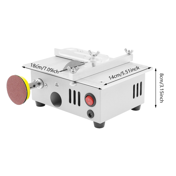 Micro sega da tavolo da 96 W, sega da tavolo multifunzione, mini sega da tavolo
