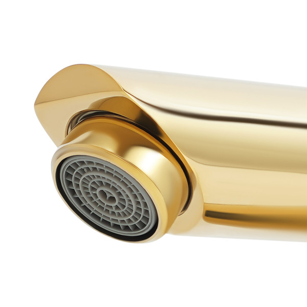 Rubinetto automatico dorato, rubinetto con sensore dorato, rubinetto per lavabo touchless - Caldo e freddo - DC - Standard