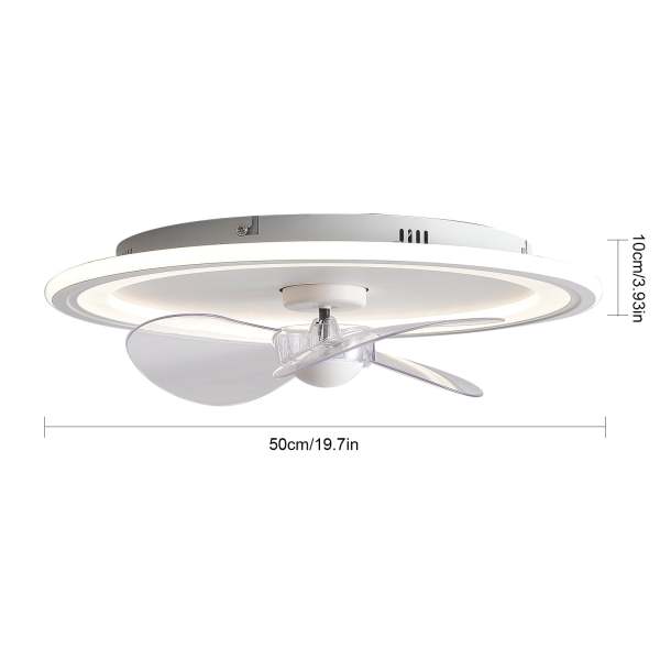 Ventilatore Da Soffitto Con Luce LED - 60W, 6 Velocità