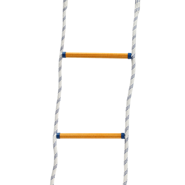 Scala Di Corde Da 15 M Per Emergenza - Con 2 Fibbie, Portata 200 Kg, Per Incendi O Salvataggi - Foto 2