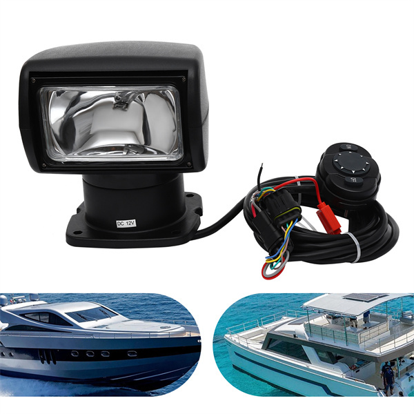 Faro Di Ricerca DOACT Per Barca 12V 100W 2500lm – Telecomando, Rotazione 360°, IP68, Faretto Marino