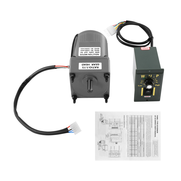 Motoriduttore Monofase 220V 90W Con Regolatore - Coppia Elevata, Velocità Regolabile Per Industria E Fai-da-te 220V Monofase - 7