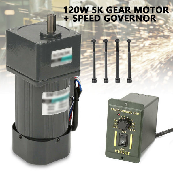 AC220V 120W 5K Motoriduttore Motore elettrico Motoriduttore Regolatore di velocità CW/CCW