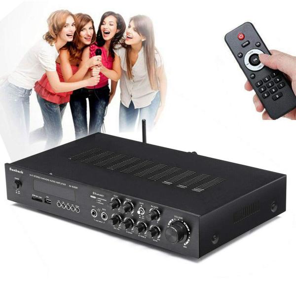600W hi-fi mini Bluetooth, amplificatore di potenza digitale stereo, 4,2 FM/AM canale amplificatore audio