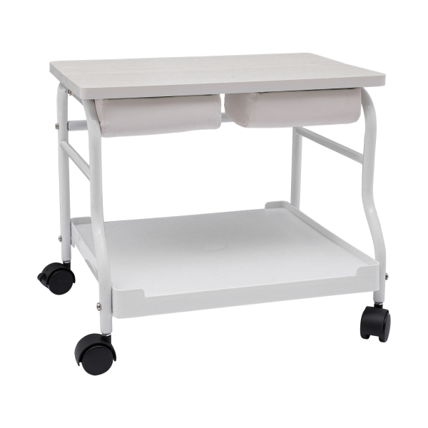 Carrello per carrello portatile per salone di bellezza per unghie o pediluvio Spa per poggiapiedi pedicure manicure Funiture lettino da massaggio forniture per salone poggiapiedi bianco