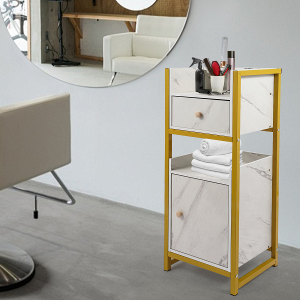 Strumenti per parrucchieri, scaffale per parrucchieri, scaffale per parrucchieri, scaffale per parrucchieri con cassetti, aspetto generoso, 34*30*85cm