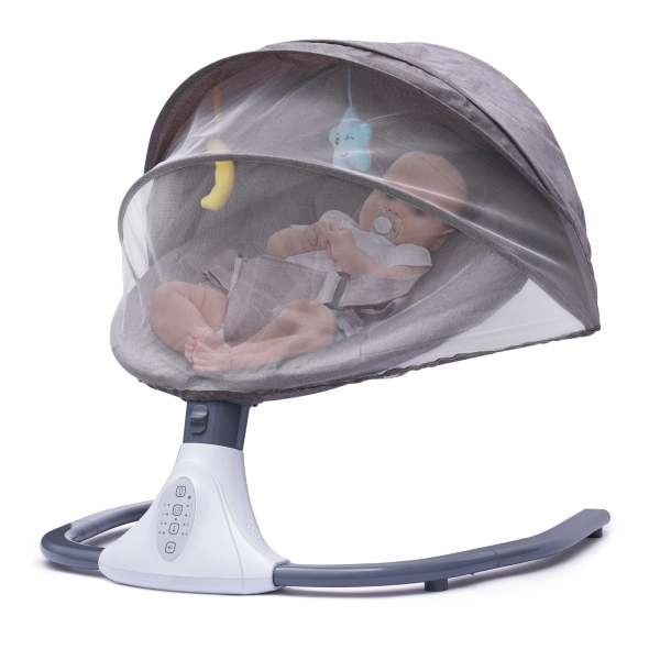 Altalena per bambini, Sdraietta altalena elettrica, altalena a 4 velocità con musica e telecomando