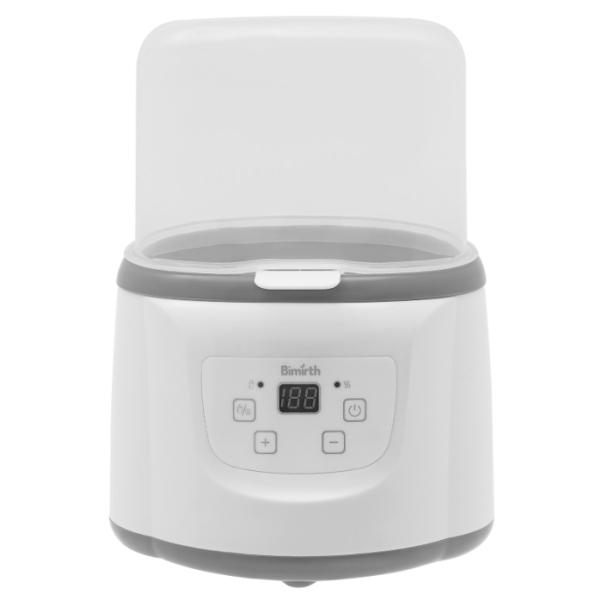 Scaldalatte termostatico 6 in 1, realizzato in materiale PP, con display LED, sterilizzazione a vapore ad alta temperatura, bianco