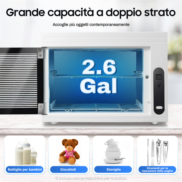 Sterilizzatore UV per Strumenti per Unghie, Sterilizzatore a LED, Sterilizzatore per Unghie, per Strumenti Manicure, Pinzette e Asciugamani