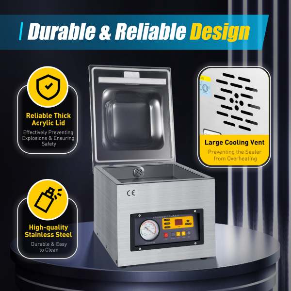2CFM Confezionatrice sottovuoto automatica da tavolo sigillatura macchina 120w, Film Sealing macchina DZ-260C
