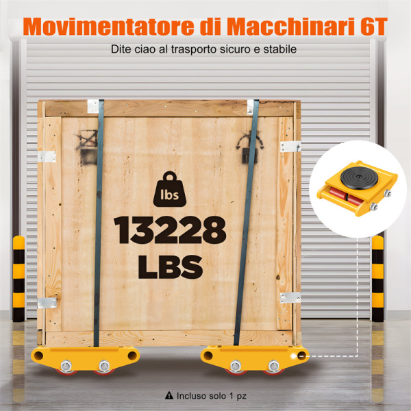 4 Rotelle Girevoli Per Mobili 3,8 Cm | Piastra Superiore 360° | Capacità 45 Kg Con Viti Incluse