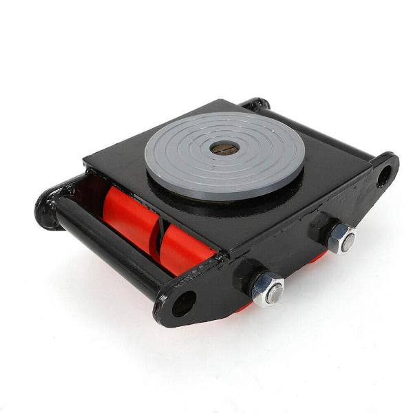 6T 13200lb Carrello di trasporto industriale, ruote per carichi pesanti, 4 ruote tonde in acciaio