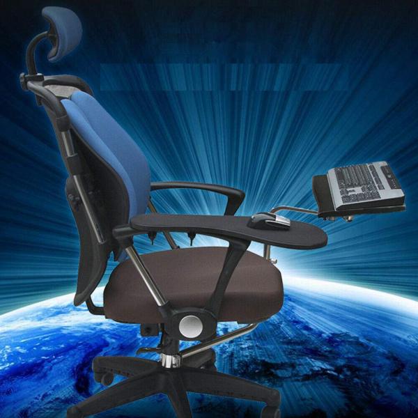 Tavolo da gioco ergonomico per computer portatile con rivestimento in fibra di carbonio Nero | Leroy Merlin