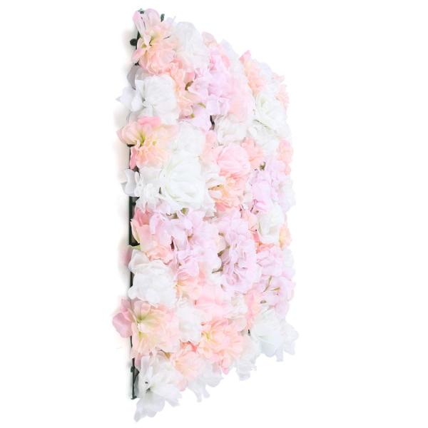 Pannelli Decorativi A Fiori Artificiali 40x60 Cm (20 Pezzi) - Sfondo Per Matrimoni E Feste