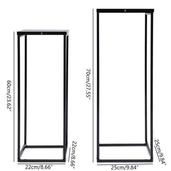 HowHomely 100 cm, supporto per fiori in metallo nero | WhichOne