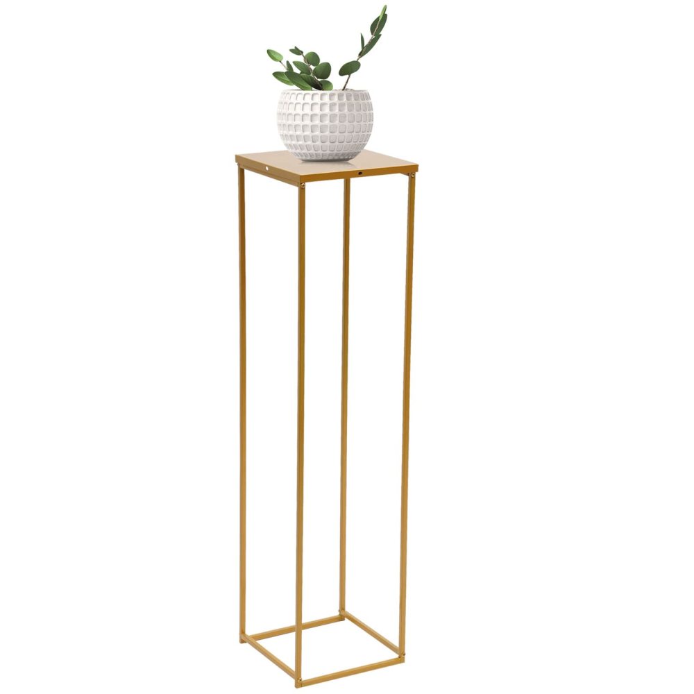 4 Supporti Per Fiori Di Nozze In Oro, Design Geometrico Vaso Di Fiori Rettangolari Per Feste Di 1319662