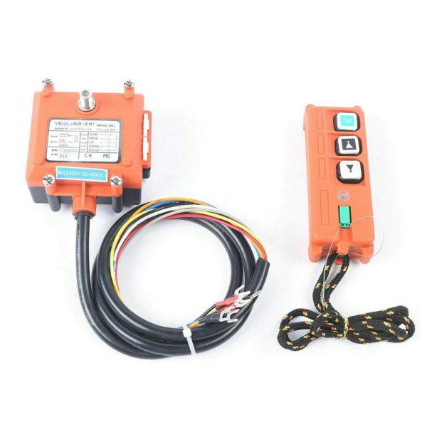 Telecomando senza fili per gru IP65, industriale, doppio emettitore elettrico, adatto per miniature elettriche e verricelli