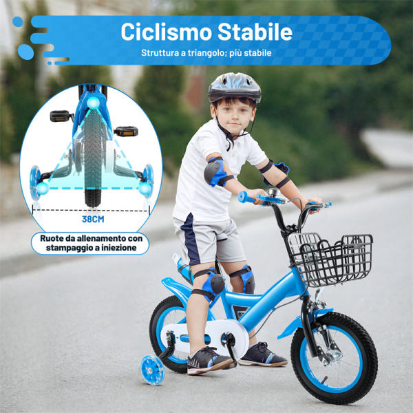 ruiruiNIE Cestino per Bicicletta Bici per Bambini Manubrio Anteriore Carrier Scooter Borsa da Sella Cestino per Bicicletta in plastica Giallo