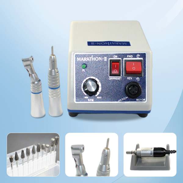 Laboratorio dentistico, micromotore Marathon, 35K rpm, dritto e contrangolo