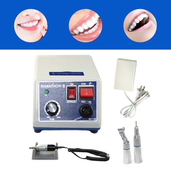 Laboratorio dentistico, micromotore Marathon, 35K rpm, dritto e contrangolo