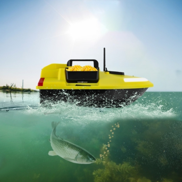 Barca Da Pesca Telecomandata 500m - Con Luce LED, Porta Esche Grande, Caricamento 1.5kg
