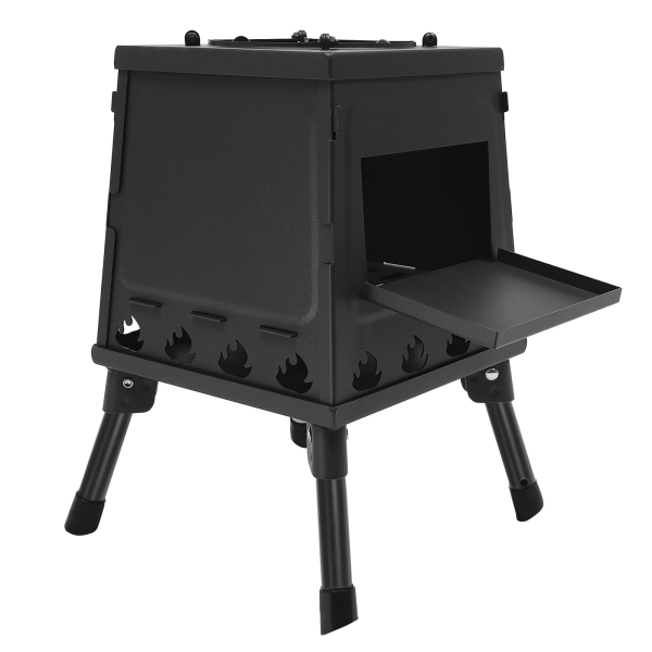 Stufa a Legna da Campeggio Antivento Pieghevole in Acciaio Inox, Pentole Stufa da Esterno Portatile a Legna Stufa da Tenda per 3-5 persone Stufa a Legna da Campeggio Antivento Pieghevole in Acciaio Inox, Pentole Stufa da Esterno Portatile a Legna Stufa da Tenda per 3-5 persone