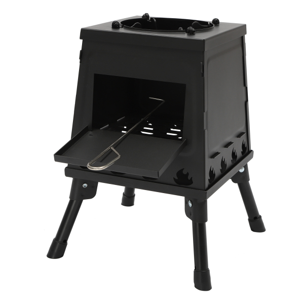 Stufa a Legna da Campeggio Antivento Pieghevole in Acciaio Inox, Pentole Stufa da Esterno Portatile a Legna Stufa da Tenda per 3-5 persone Stufa a Legna da Campeggio Antivento Pieghevole in Acciaio Inox, Pentole Stufa da Esterno Portatile a Legna Stufa da Tenda per 3-5 persone