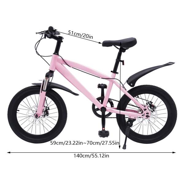 Bicicletta Bambini 5 Anni - Mountain Bike 18 Pollici, Telaio Acciaio, Freni V-Brake, Per Bambina E Bambino - Foto 7