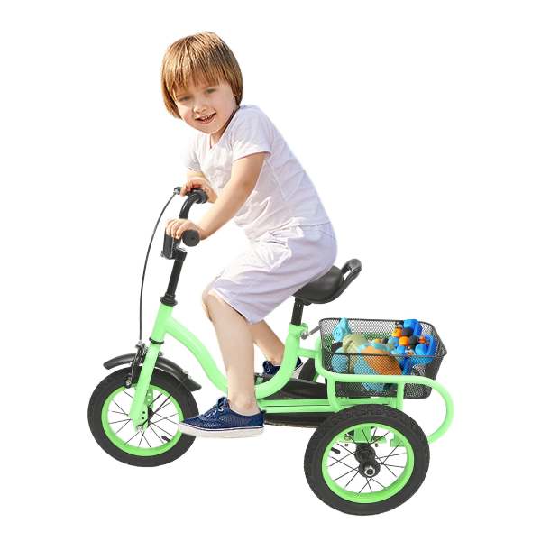 SHZICMY 24 pollici triciclo per adulti pieghevole triciclo bicicletta con cestino 3 ruote