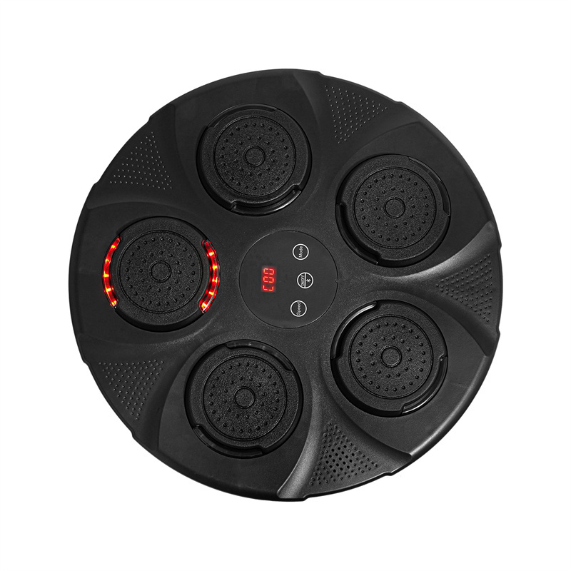 Macchina Da Boxe Musicale Con Luci LED E Bluetooth - Bersaglio A Parete Con 12 Velocità - Conteggio Intelligente - Guanti Inclusi - 5