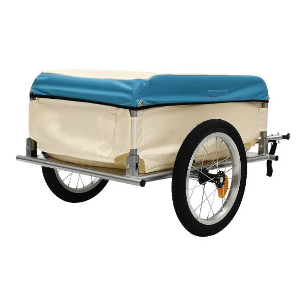 Rimorchio Per Bici FUROMG – Carico 50 Kg, Telaio In Acciaio, Ruote Da 39,5 Cm, Per MTB 24-26"