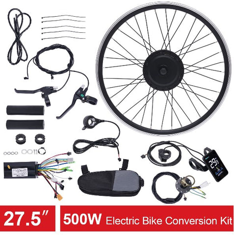 Kit Conversione Bici Elettrica 26 Pollici - Motore 36V 350W Brushless - Display LCD E Controller - 4