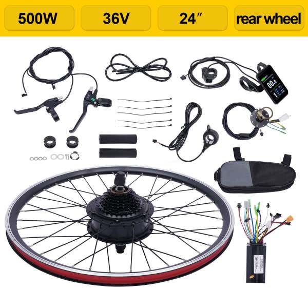 Pedalata Assistita Kit Bici Elettrica 28 Con Batteria Pedalata
