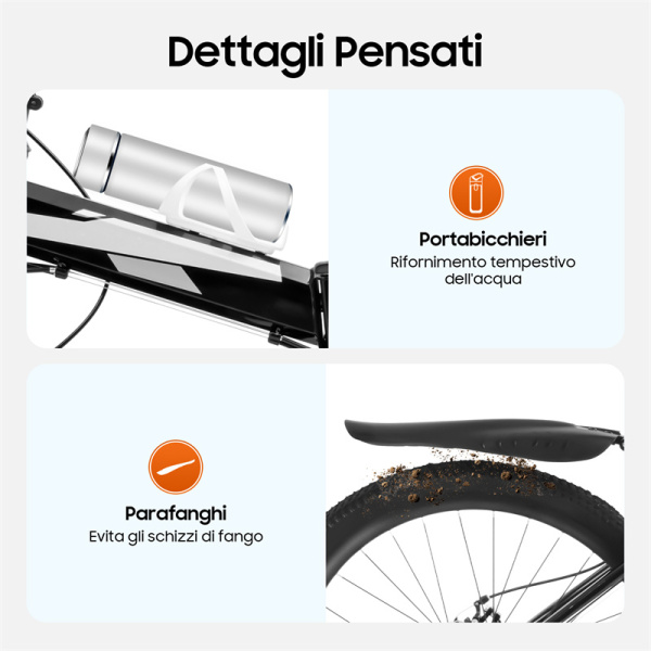 Mountain Bike Pieghevole KinHall 26 Pollici - 21 Velocità Per Adulti E Famiglia - Foto 7