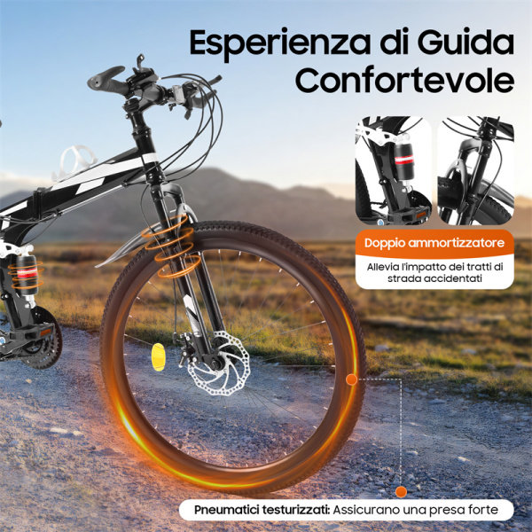 Bici Da Corsa Uomo Chennnls Bicicletta Pieghevole Da 26 Pollici