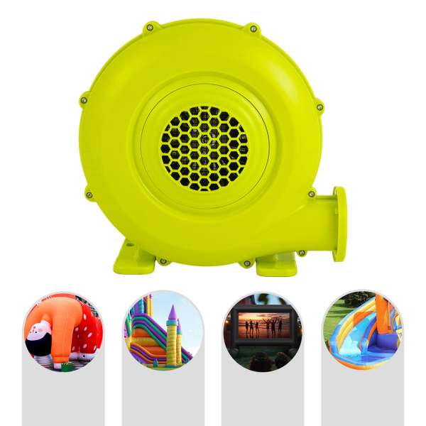 Ventilatore ad aria per castelli gonfiabili, 450 W, ventilatore elettrico a castello, 720 m³/h, 1500 pa, 2800 rpm, 24,9 x 19,1 x 34 cm
