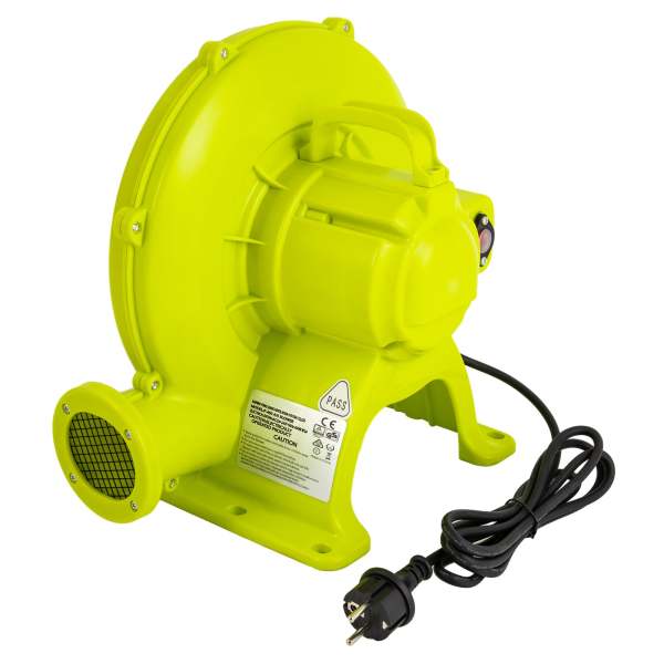 Ventilatore ad aria per castelli gonfiabili, 450 W, ventilatore elettrico a castello, 720 m³/h, 1500 pa, 2800 rpm, 24,9 x 19,1 x 34 cm