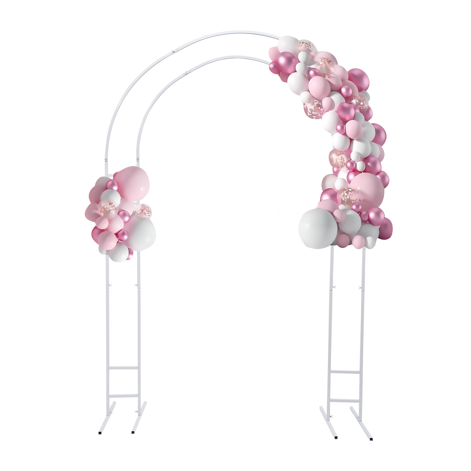 Vincidern Supporto per sfondo ad arco da 2,7 m, per feste, matrimoni, per cerimonie, in metallo dorato, per decorazioni di cerimonie di compleanno