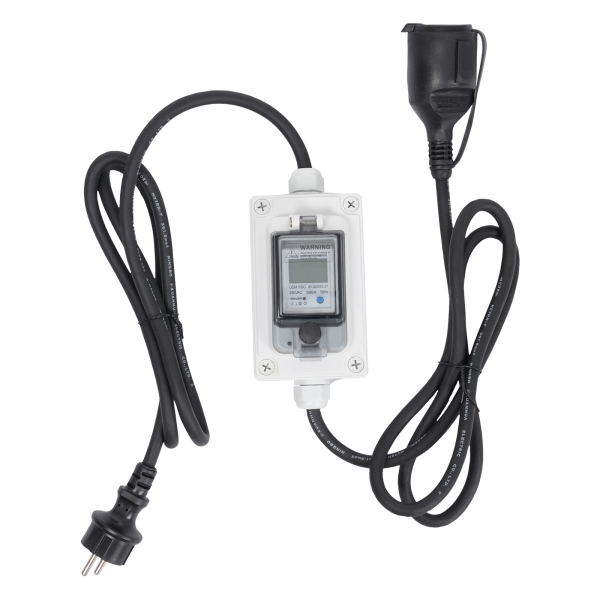 Contatore elettrico digitale mobile, Contatore elettrico LED digitale portatile, Contatore display LED digitale 16A HRDQ-01 H07RN-F 3*1.5mm²