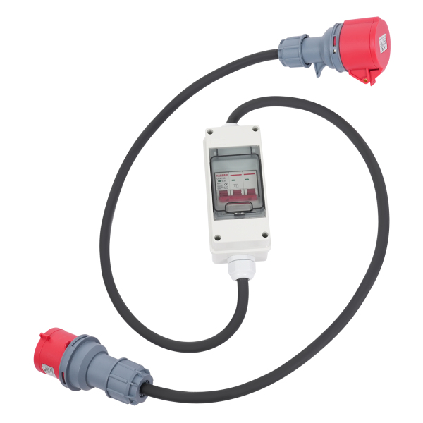 H07RN-F 5*2,5mm² 5P 32A Spina 3P 16A Interruttore automatico 5P 16A Connettore Adattatore ad alta corrente, Adattatore ad alta corrente con interruttore automatico, Adattatore di alimentazione