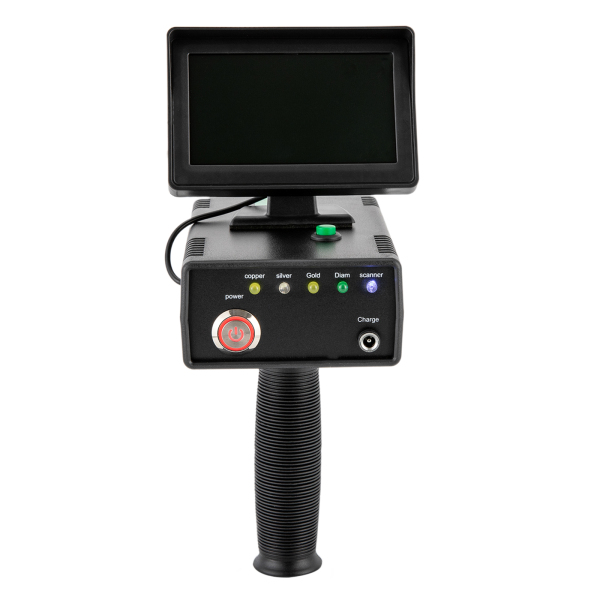 Metal Detector Portatile Per Bambini – Lunghezza Regolabile 66–95 Cm, Bobina 6 Pollici, Display LCD