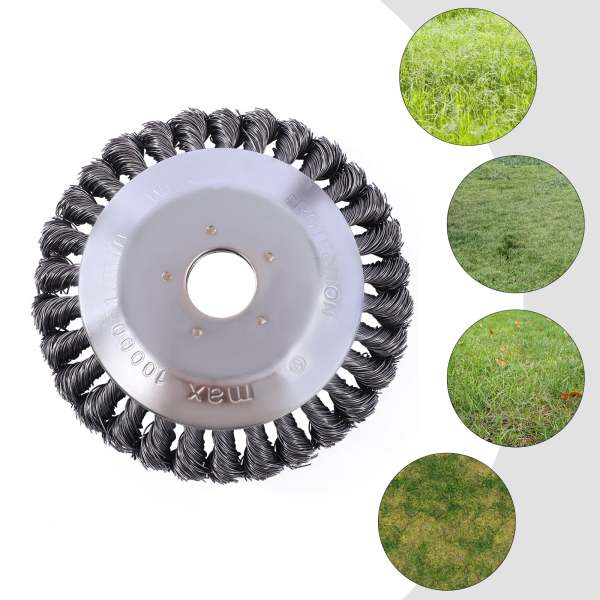 Togli Erba Dalle Fughe Spazzola Per Decespugliatore 25.4x200mm - Accessorio Per Pulizia Giunti E Superfici, Con Filo D'Acciaio Spazzola Giunti - Foto 4