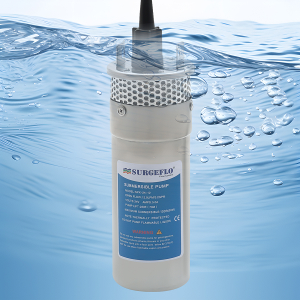 Pompa per pozzi profondi Pompa sommersa da 120 W 12 l/min max. Pompa per sabbia IP64 da 30 m